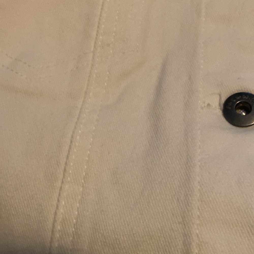 One World Denim Button Front Jacket White Size M New - Picture 12 of 14